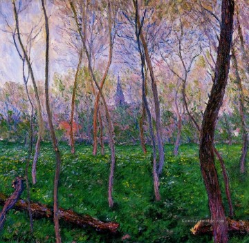Landschaft auf der Ebene Werke - Bennecourt 1887 Claude Monet Szenerie